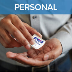 Purell SINGLES case-pack display suited for offices and clinics.