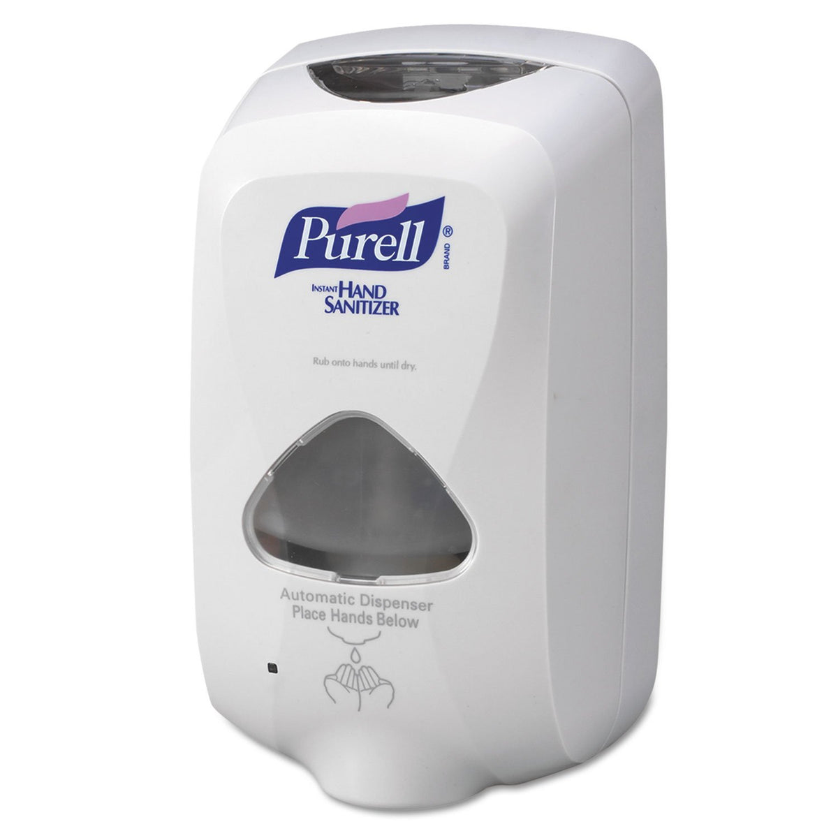 Purell TFX touch-free dispenser in white front view for hygienic use