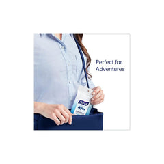 PURELL Hand Sanitizing Wipes in an easy-to-carry on-the-go case for travel.