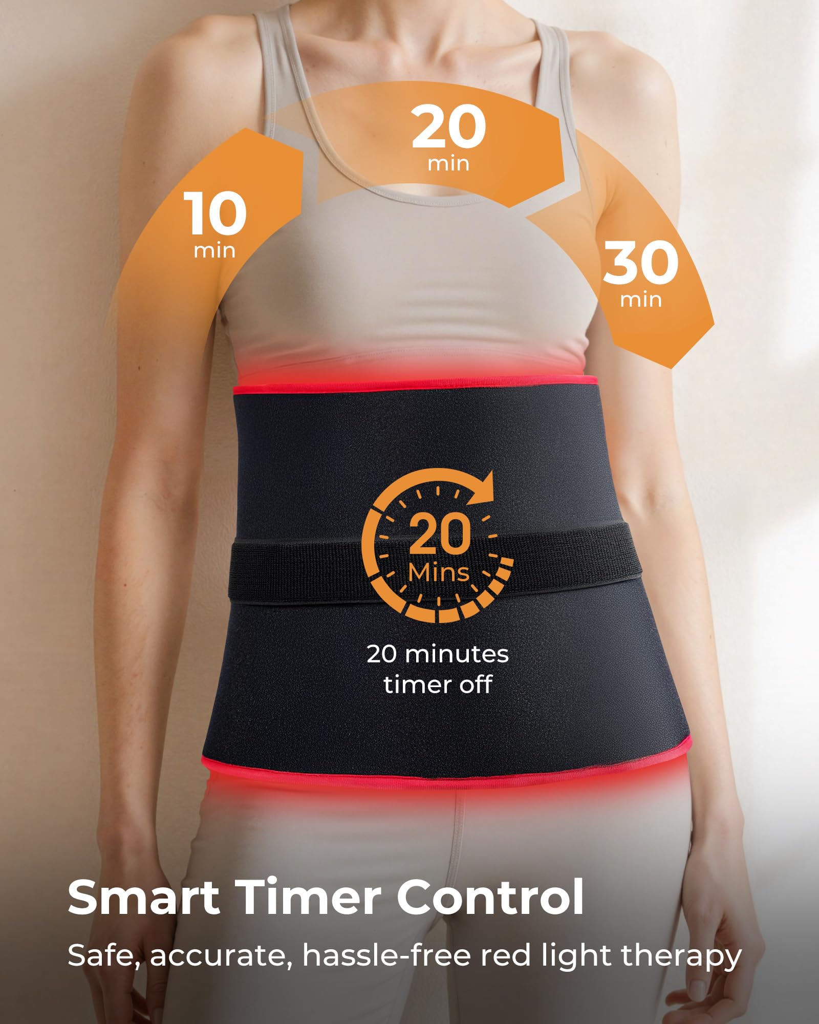 35-inch extension strap helps position the mat while lying or sitting.