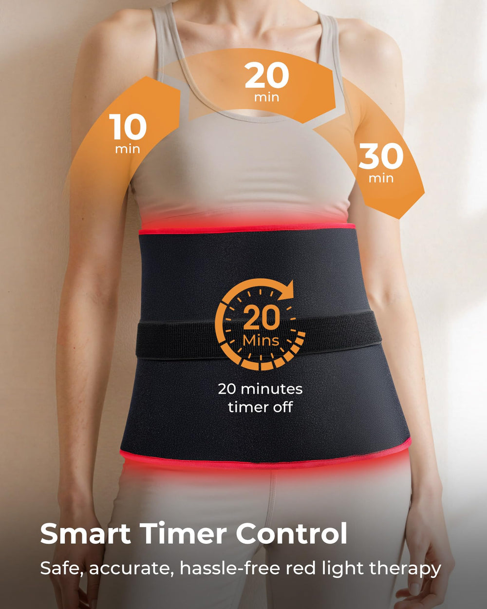 35-inch extension strap helps position the mat while lying or sitting.