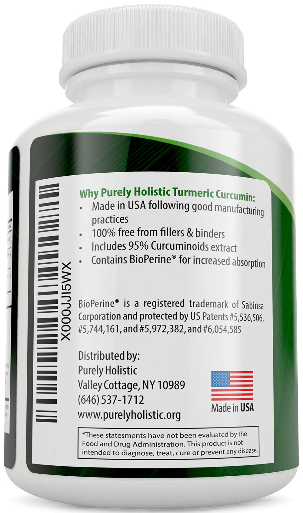 Bioperine extract bottle label highlights black pepper benefits.