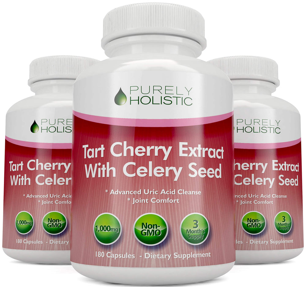 Purely Holistic Celery Seed Extract bottle highlights the 2-in-1 blend.