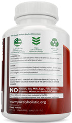 Close-up of Purely Holistic Ceylon Cinnamon Capsules highlighting natural cinnamon quality