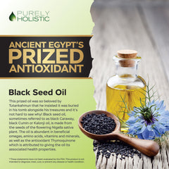 Purely Holistic cold-pressed virgin oil visual emphasize purity
