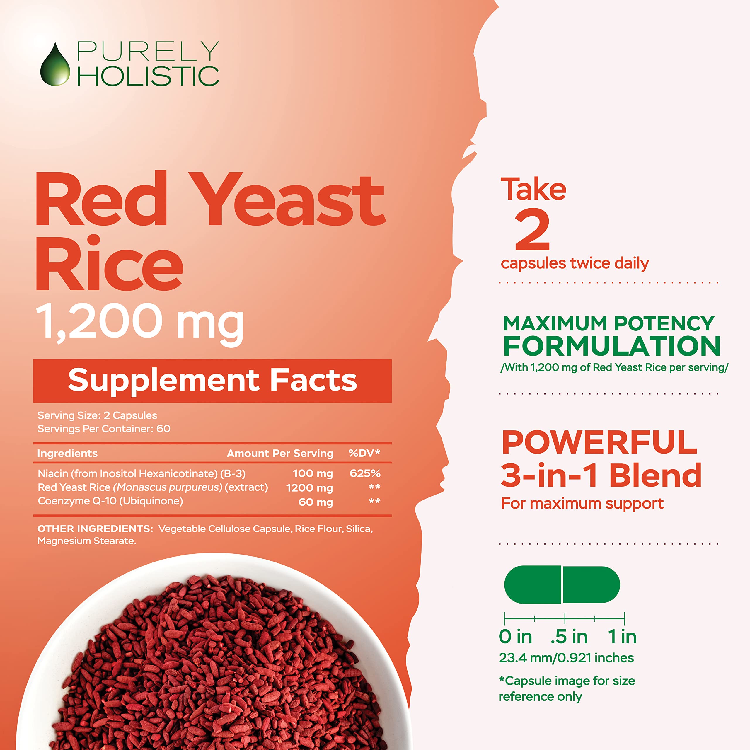 Purely Holistic Niacin flush-free capsules for smooth daily routine.