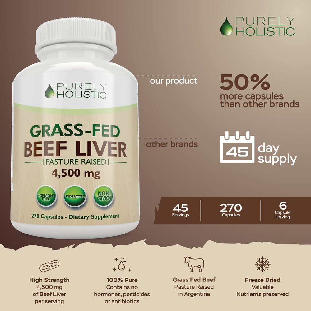 Purely Holistic liver capsules being dispensed for easy daily use and value