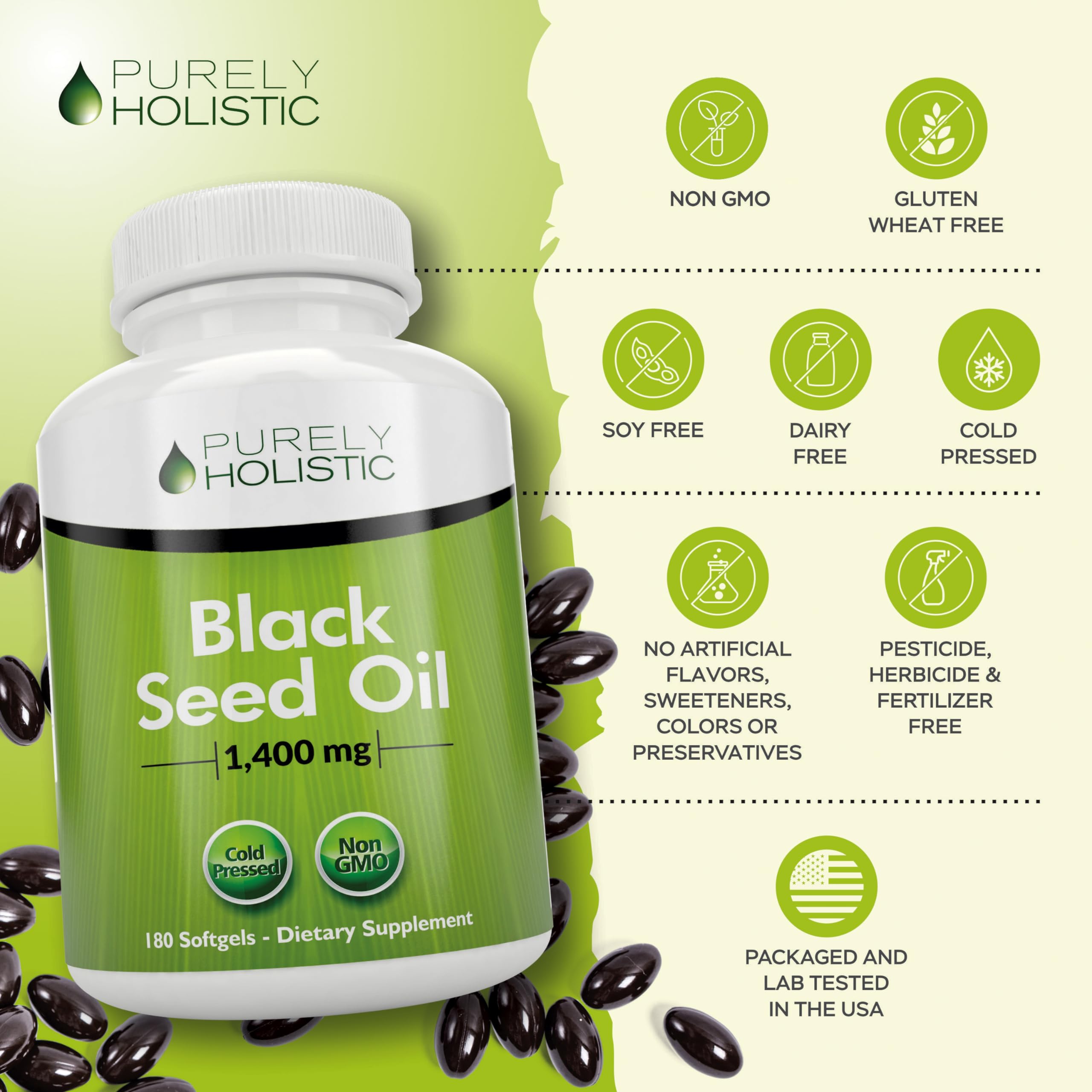 Purely Holistic omega-6 and omega-9 content graphic detail