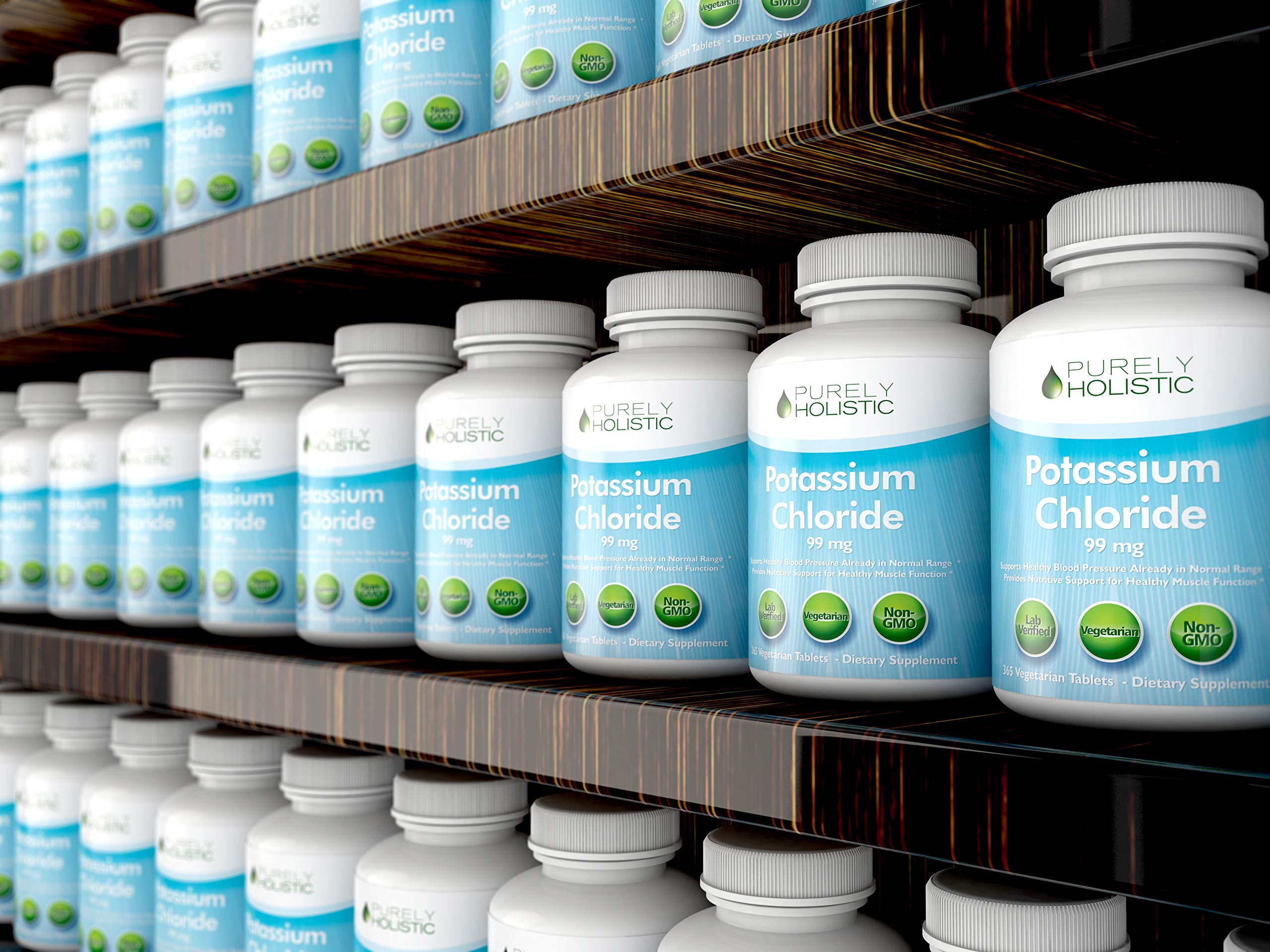 Purely Holistic Potassium Chloride 365 pouring scene for daily use.
