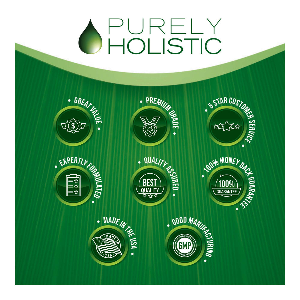 Purely Holistic Tart Cherry Extract ingredients glance showing anthocyanins and celery seed.