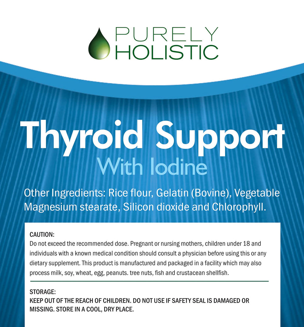 Purely Holistic Thyroid Support women-focused formulation for balanced energy.