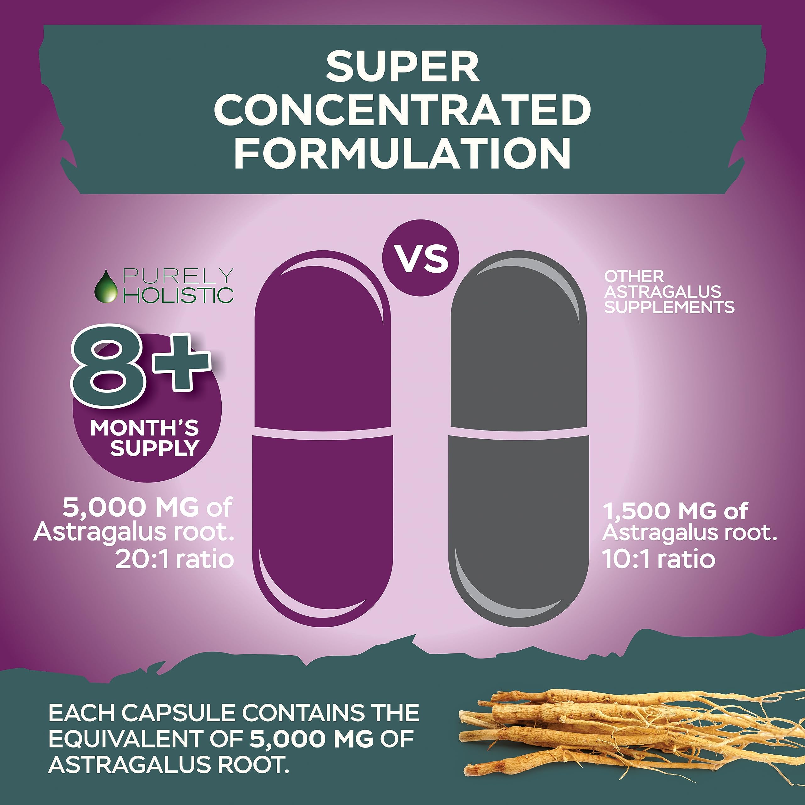 Purely Holistic vegan-friendly icon communicates plant-based, non-GMO options.