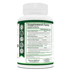 Purely Optimal Digestive Enzymes capsules closeup showing daily support