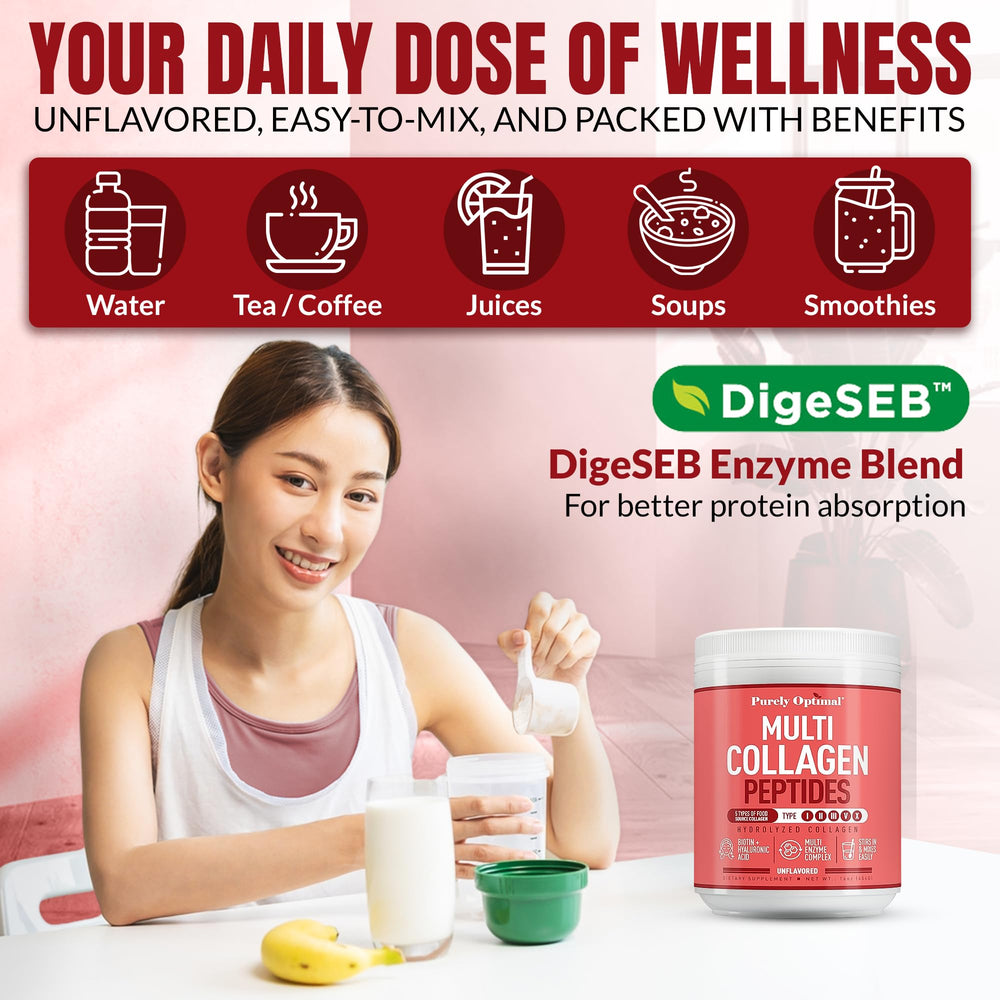 Purely Optimal grass-fed and marine collagen sources showcased