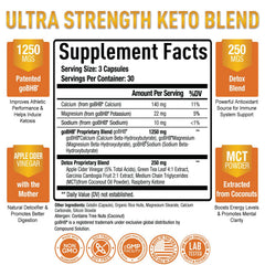 Purely Optimal Keto BHB ACV capsules being poured into a hand