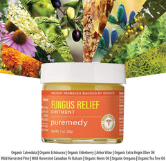 Puremedy Clarifying Nail Ointment being applied on skin for quick absorption