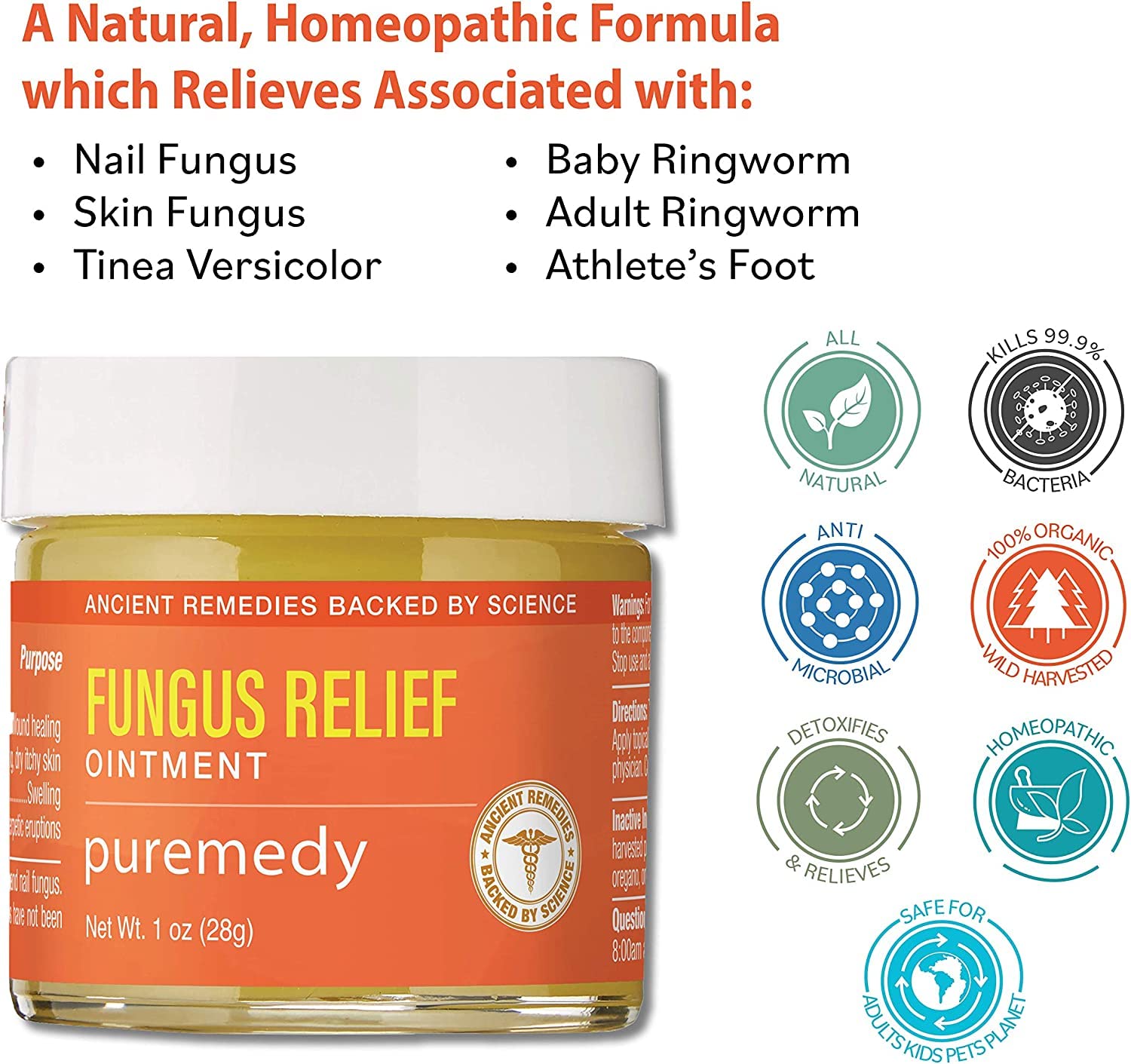 Puremedy Clarifying Nail Ointment packaging USA-made natural salve