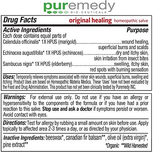 Made-in-USA seal on Puremedy Original Healing Ointment packaging.