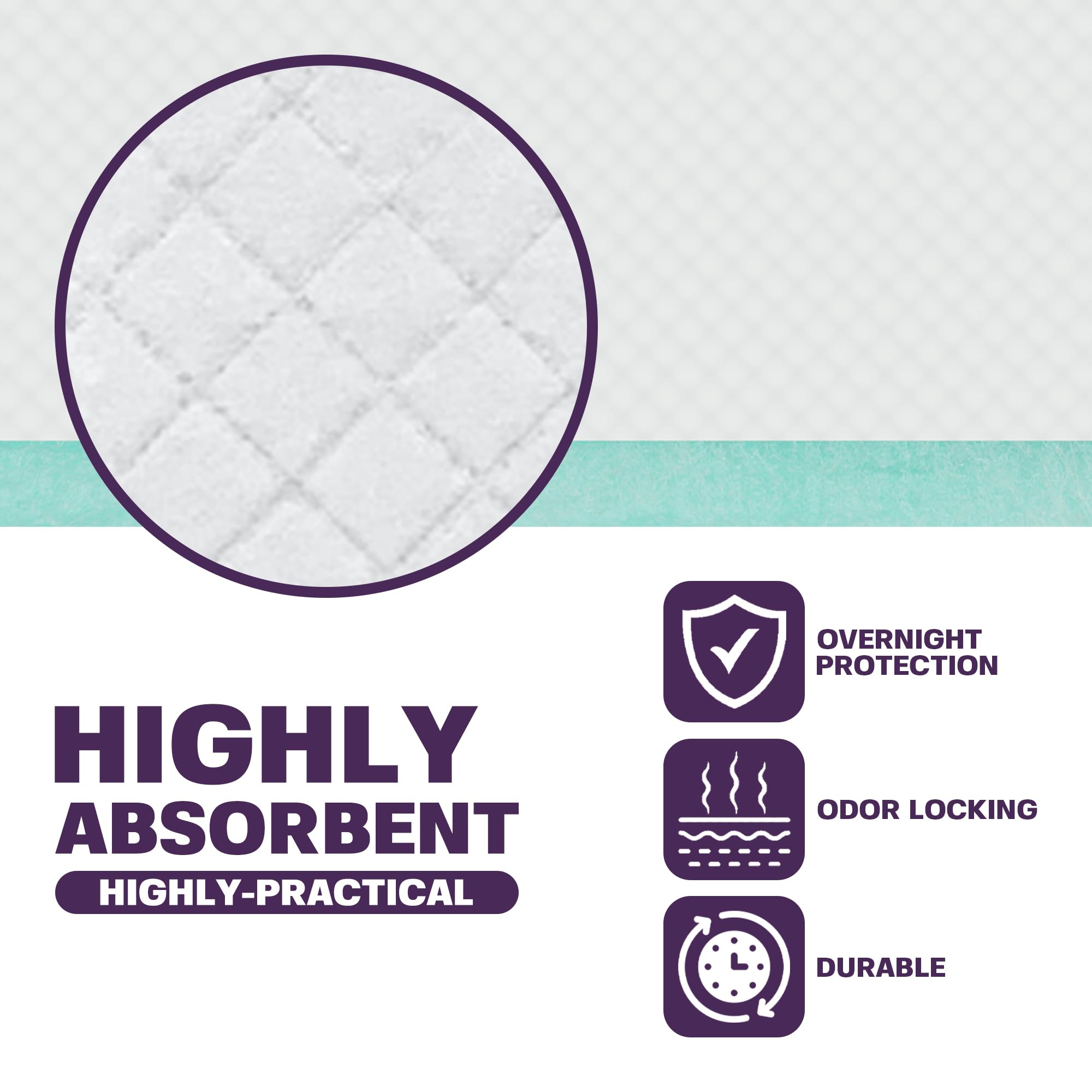 PureNexus Health folded pad ready for caregiver use and portability.