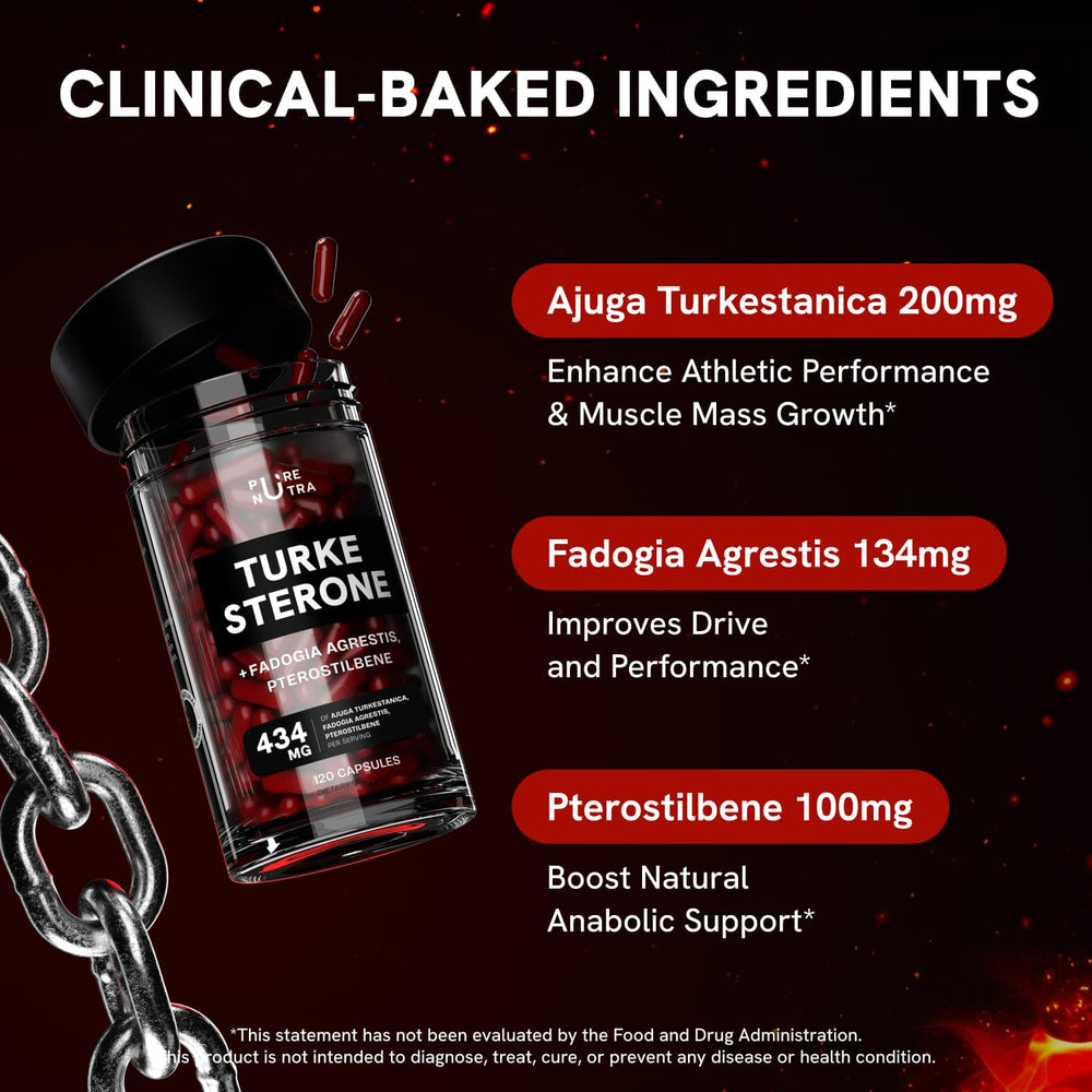 PureNutra Turkesterone Ajuga Turkestanica extract closeup for premium potency.