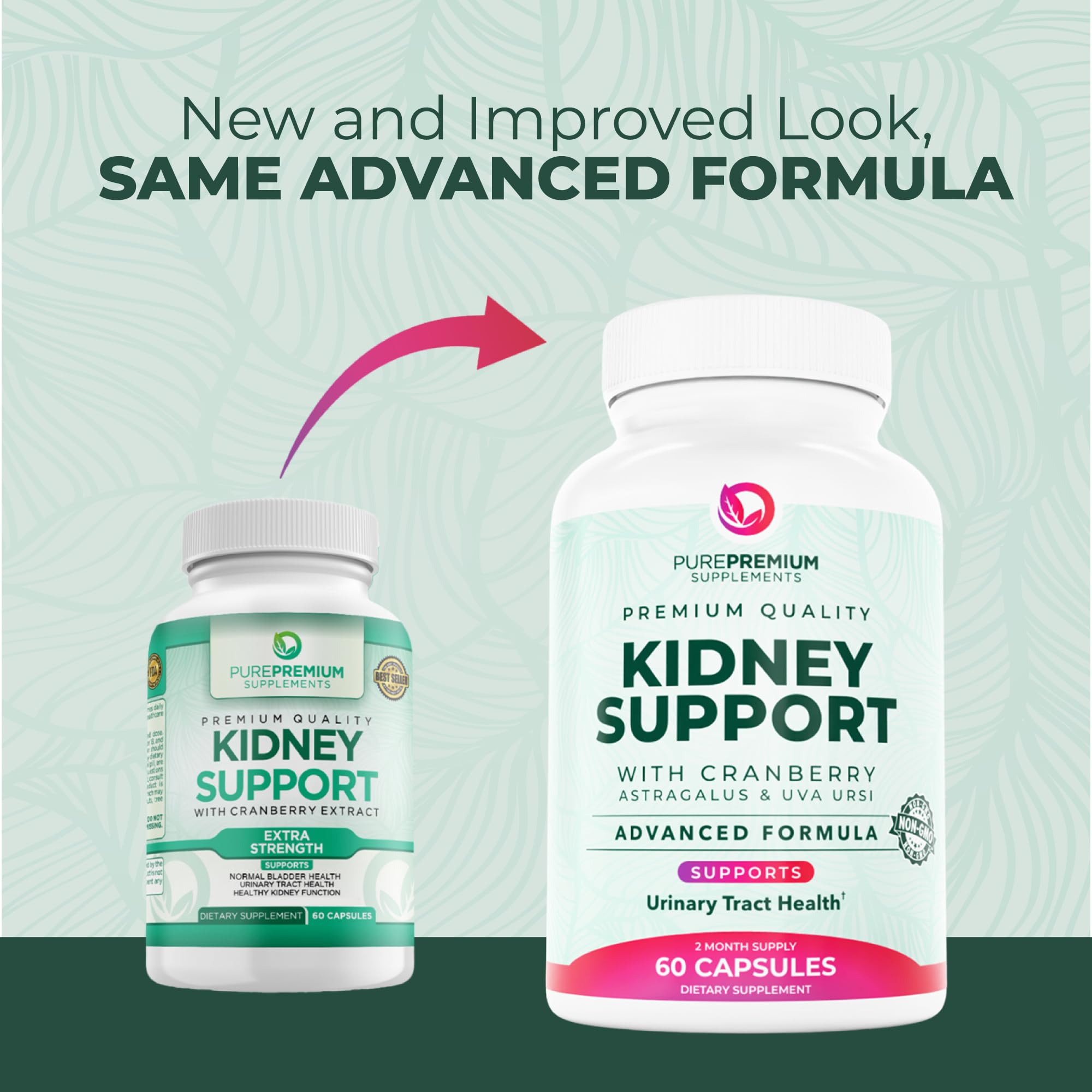 PurePremium 21-ingredient formula emphasizes comprehensive natural ingredients for wellness