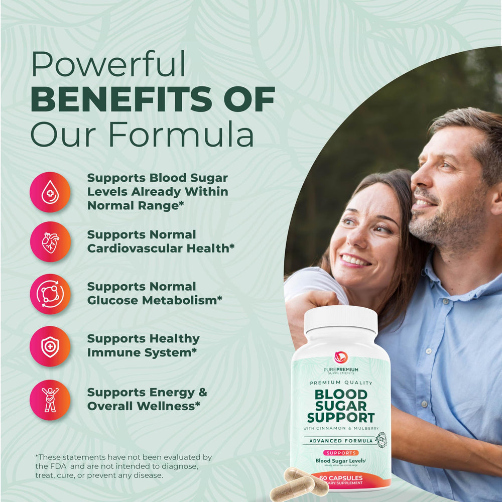 Close view of PurePremium label detailing a high-potency blend for balanced wellness.
