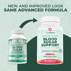 Icon-style visuals of PurePremium's 20-ingredient blend, including cinnamon and chromium.
