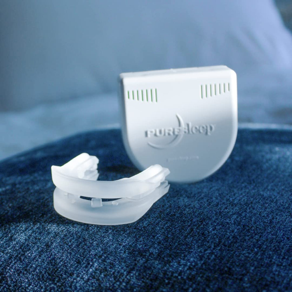 PureSleep night-time use highlighting potential sleep disruption reduction.