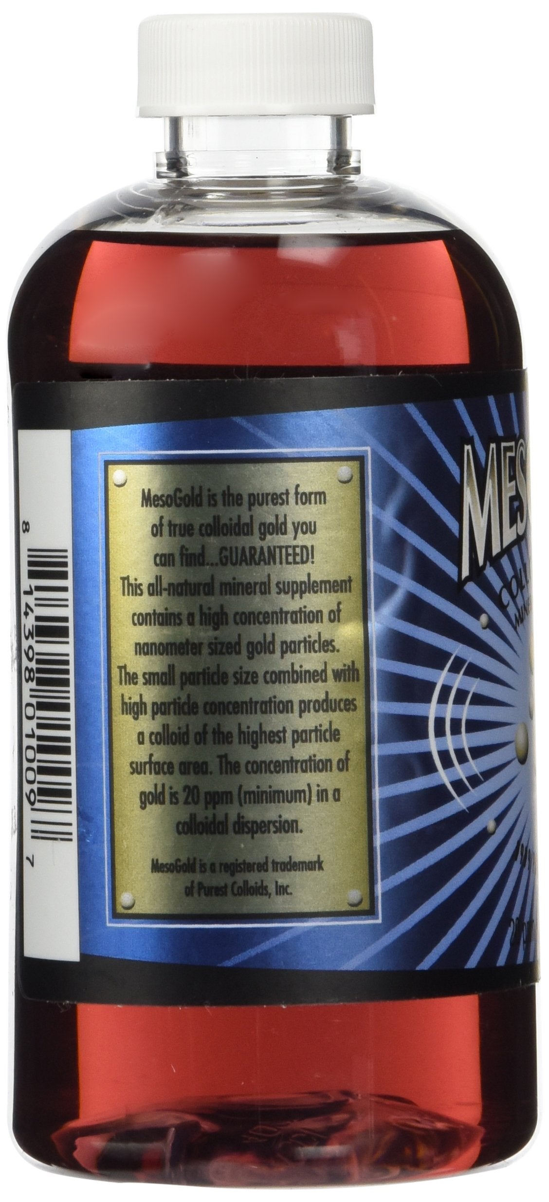 Purest Colloids MesoGold dropper cap enables safe, controlled dispensing