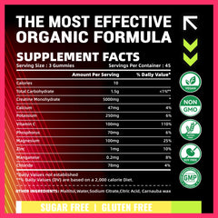 PURESTVITS Creatine Gummies serving image highlights three-gummy dose for easy intake