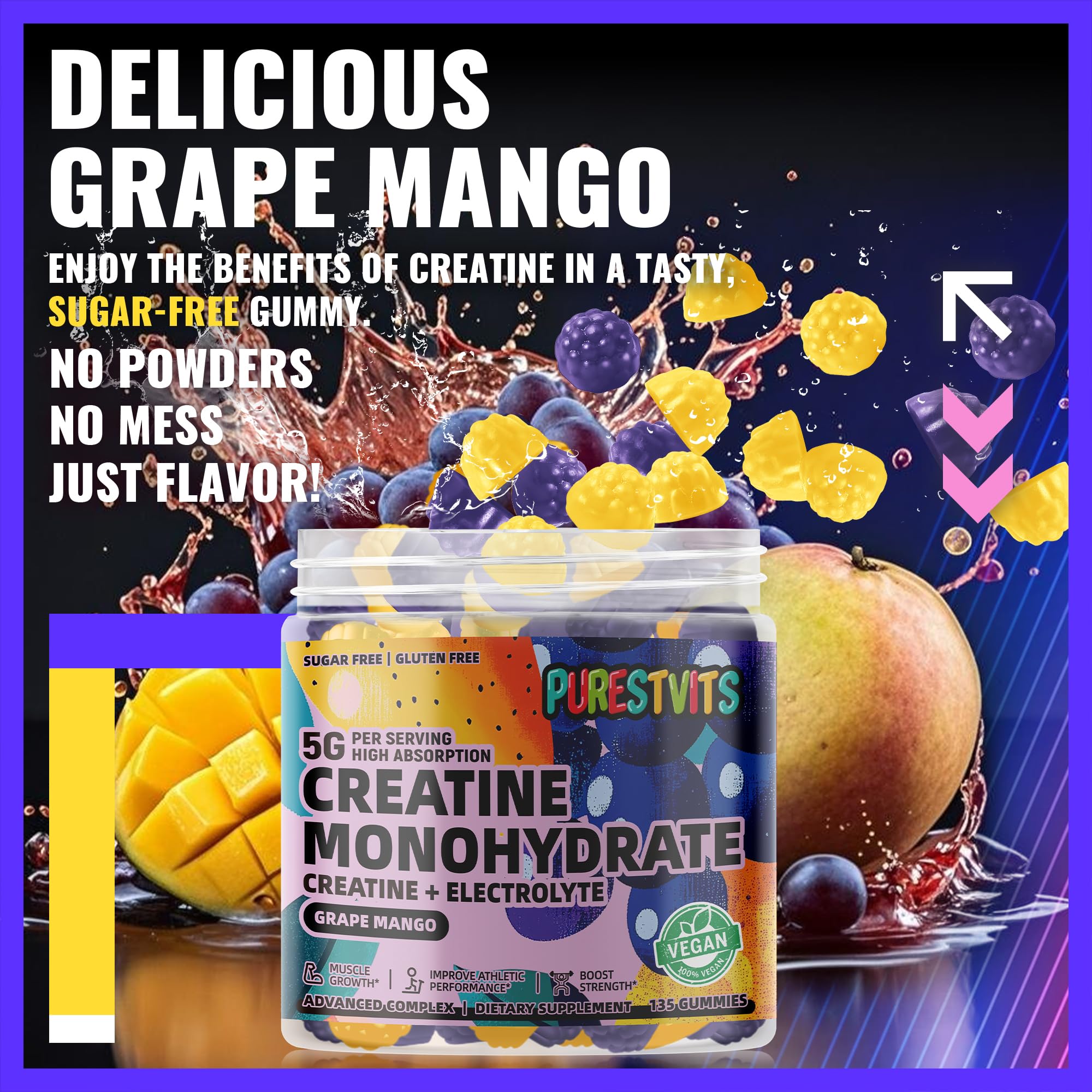 PURESTVITS vegan, gelatin-free gummies for a plant-forward option.