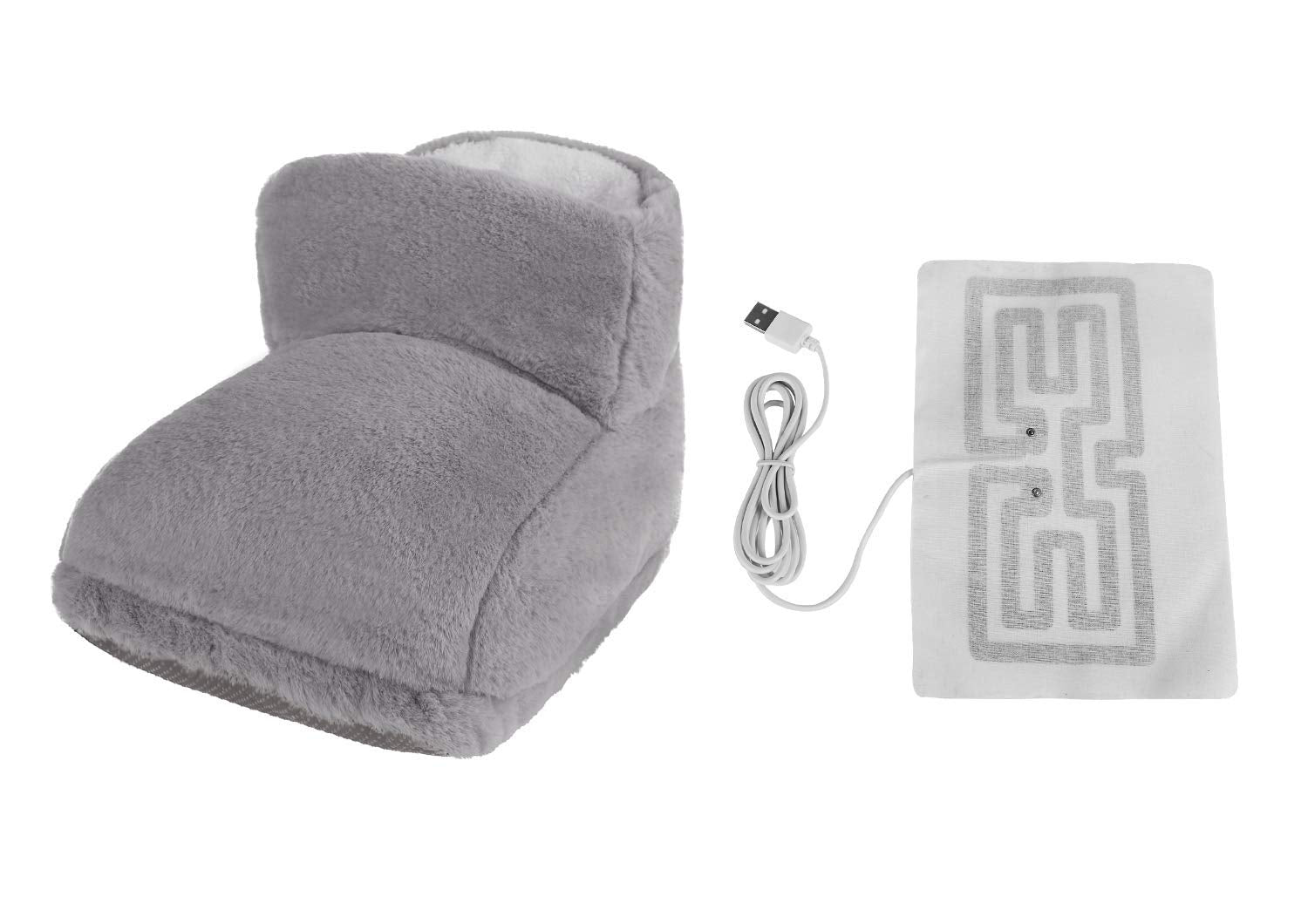 PURFUN foot warmer USB connection closeup with detachable heater