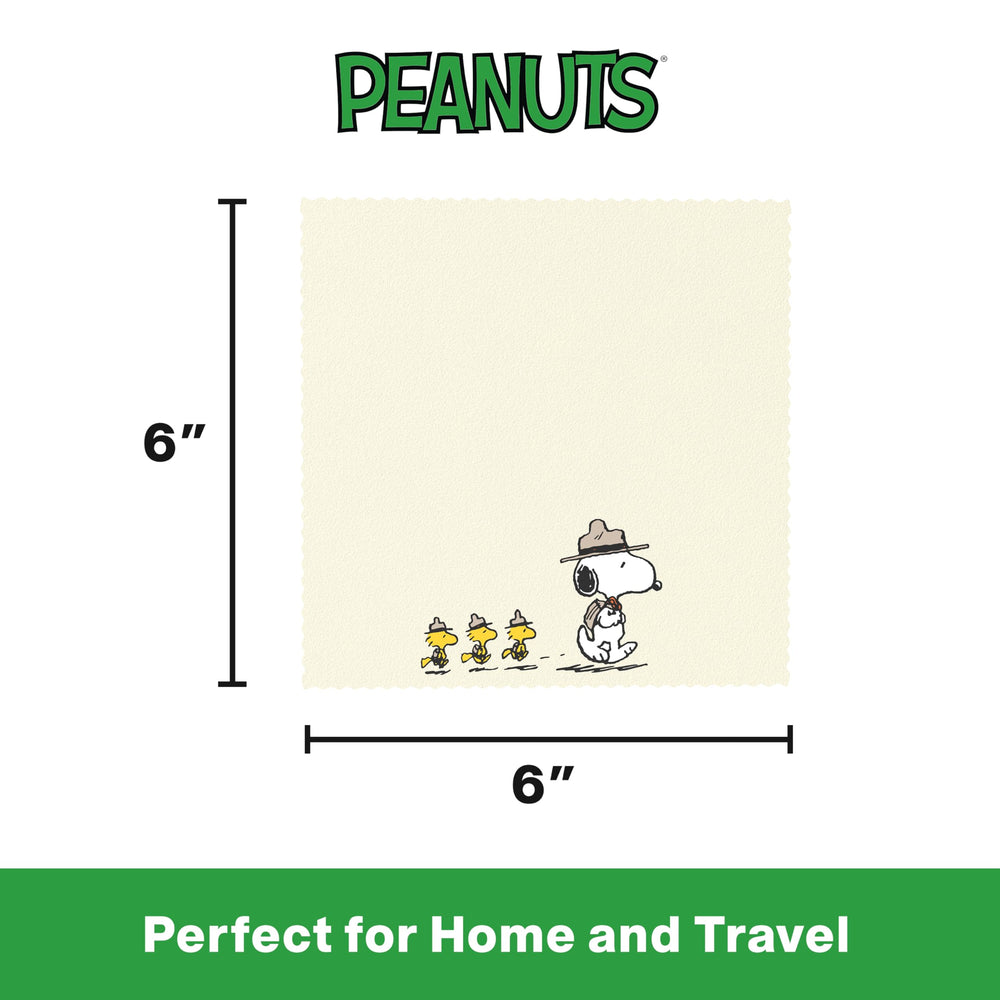 Purgenic Snoopy cleaning cloths for delicate lens finishes.