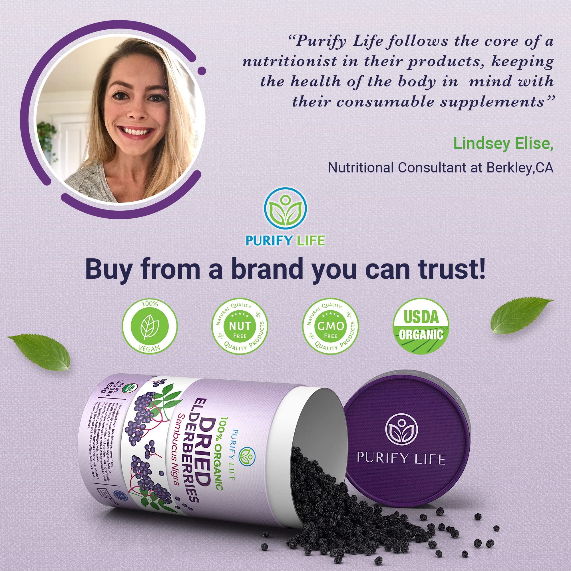 Purify Life community donation symbol demonstrates brand commitment