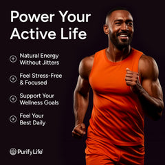 Purify Life berry-flavor gummies offer a tasty daily energy boost