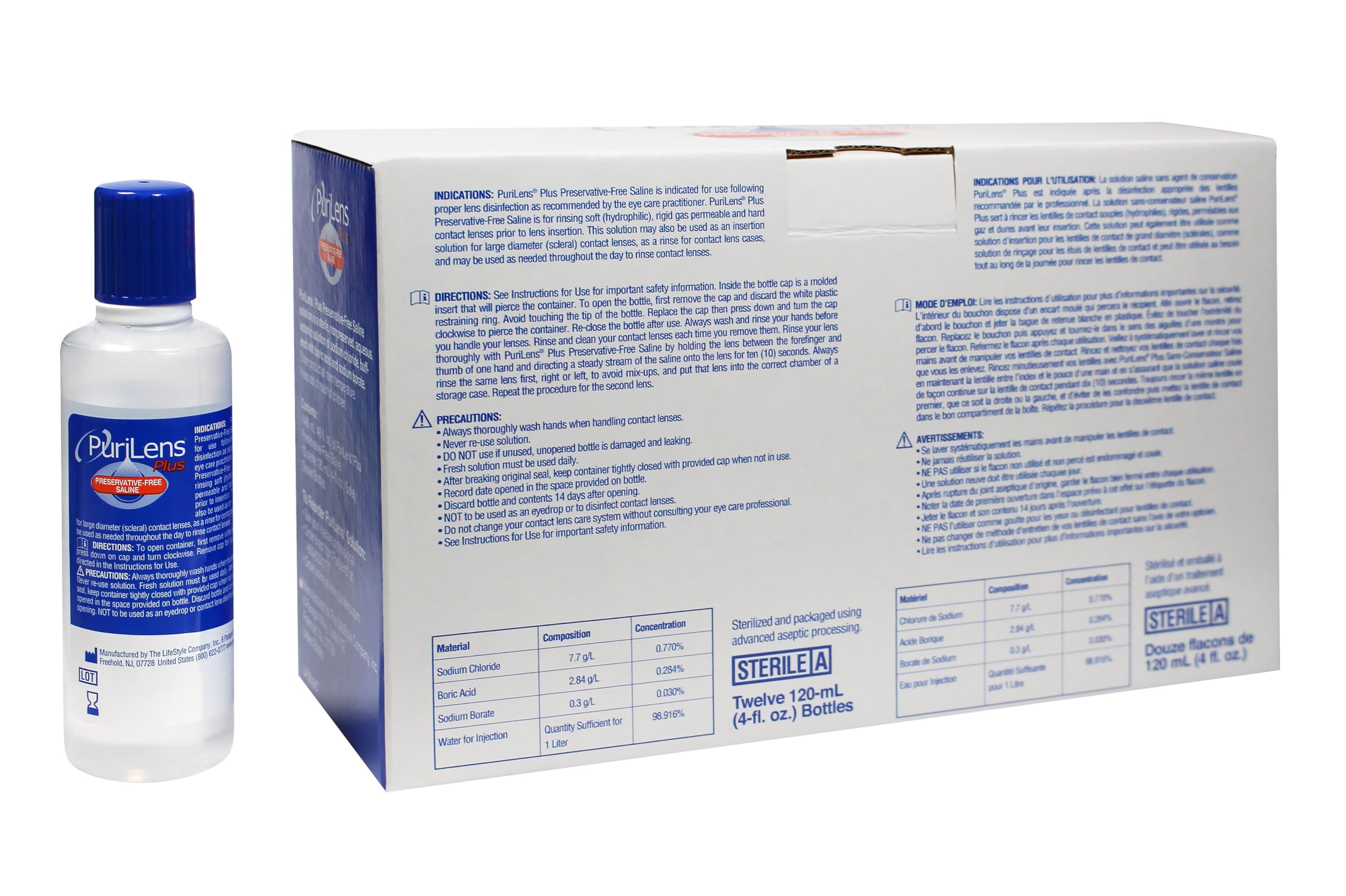 Purilens Plus aseptic blow-fill-seal packaging for sterile saline
