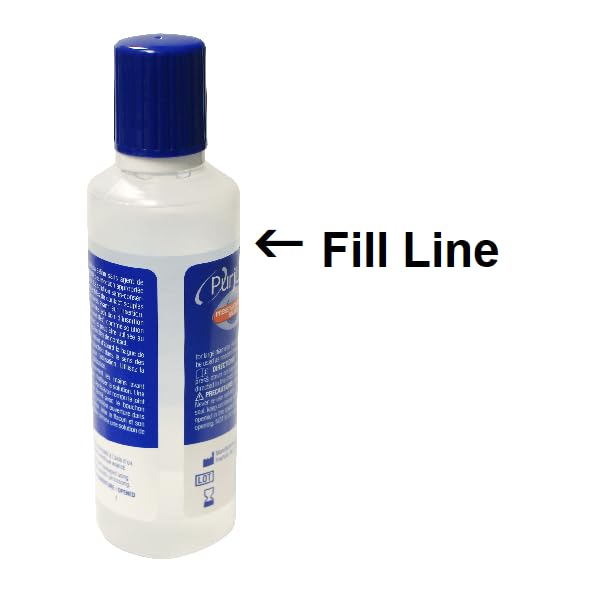 Purilens Plus sterile saline bottle with clear labeling