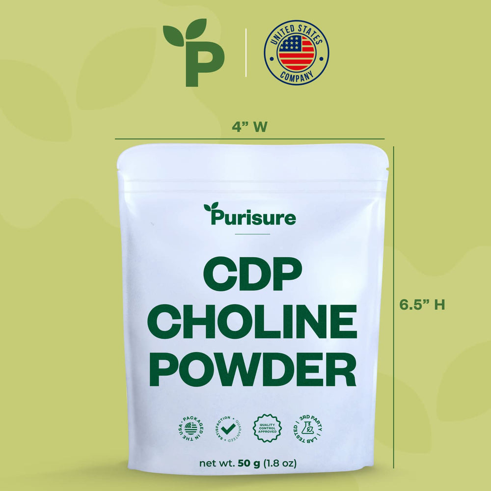 Purisure CDP Choline Powder serving size visual for predictable dosing.