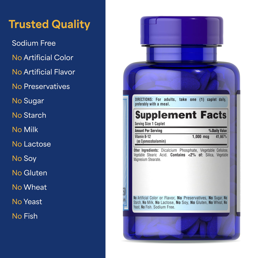 Puritan's Pride 8-month supply packaging emphasizes long-term value.