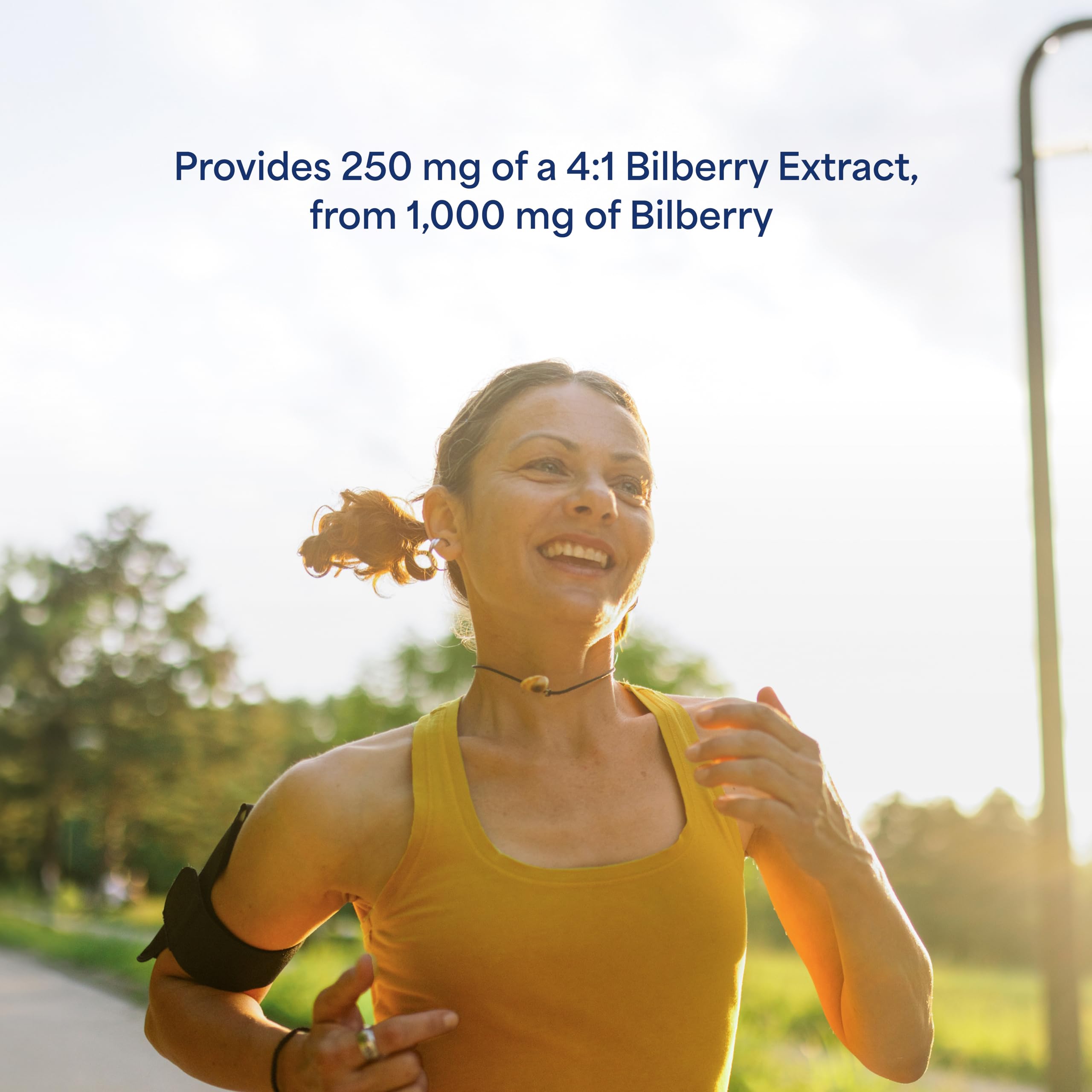 Puritan's Pride Bilberry extract from 1,000 mg bilberry per serving.
