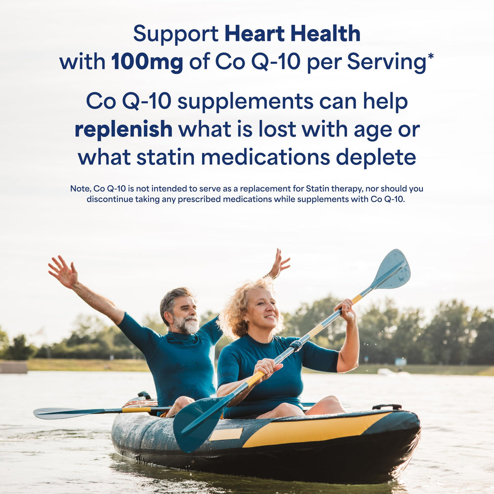 Puritan's Pride CoQ10 heart health image emphasizing cardiovascular wellness