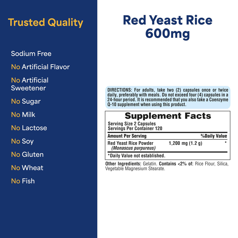 Puritan's Pride Red Yeast Rice daily-use scene suggests routine wellness.