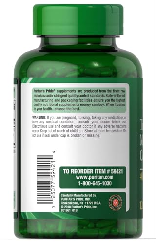 Puritan's Pride Triple Magnesium capsules close-up highlighting 400 mg dosage.