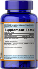 Puritan's Pride Vitamin C 1500 mg rose hips caplets on display suggesting daily wellness use.