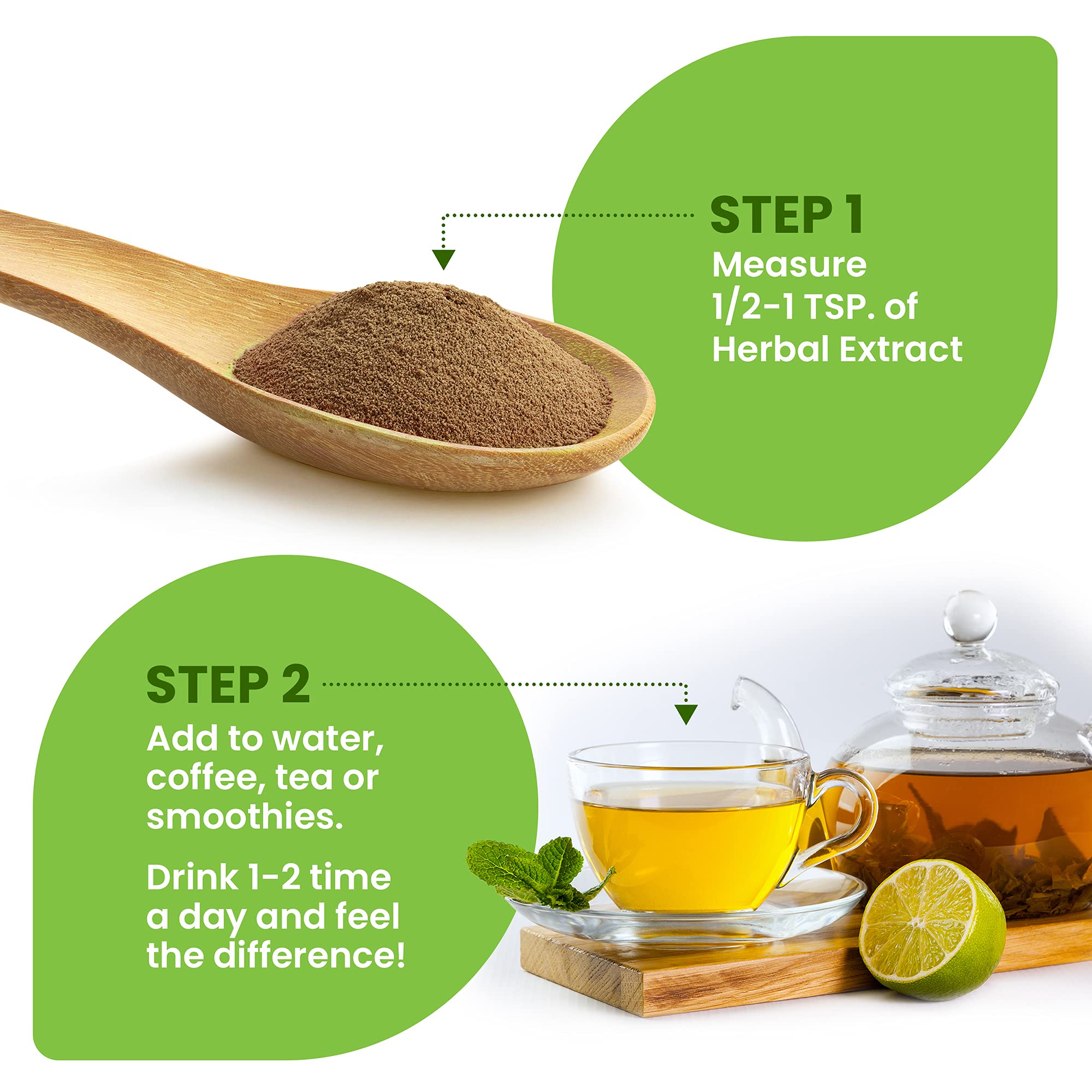 Purity Natural Beauty free bamboo spoon included for precise measuring.