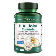 Purity Products HA Joint Formula bottle and label showing joint support potential