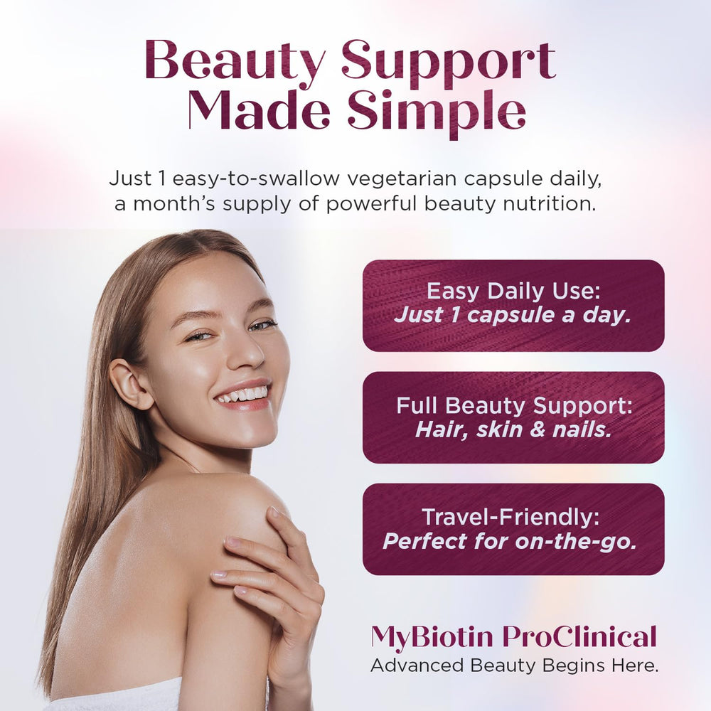 Purity Products MyBiotin ProClinical astaxanthin detail highlights antioxidant support.