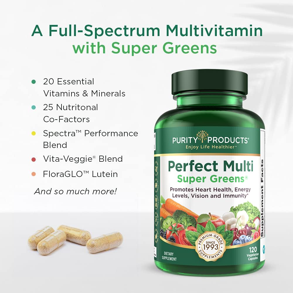 Purity Products Perfect Multi Super Greens serving spoon demonstrates convenient daily serving.