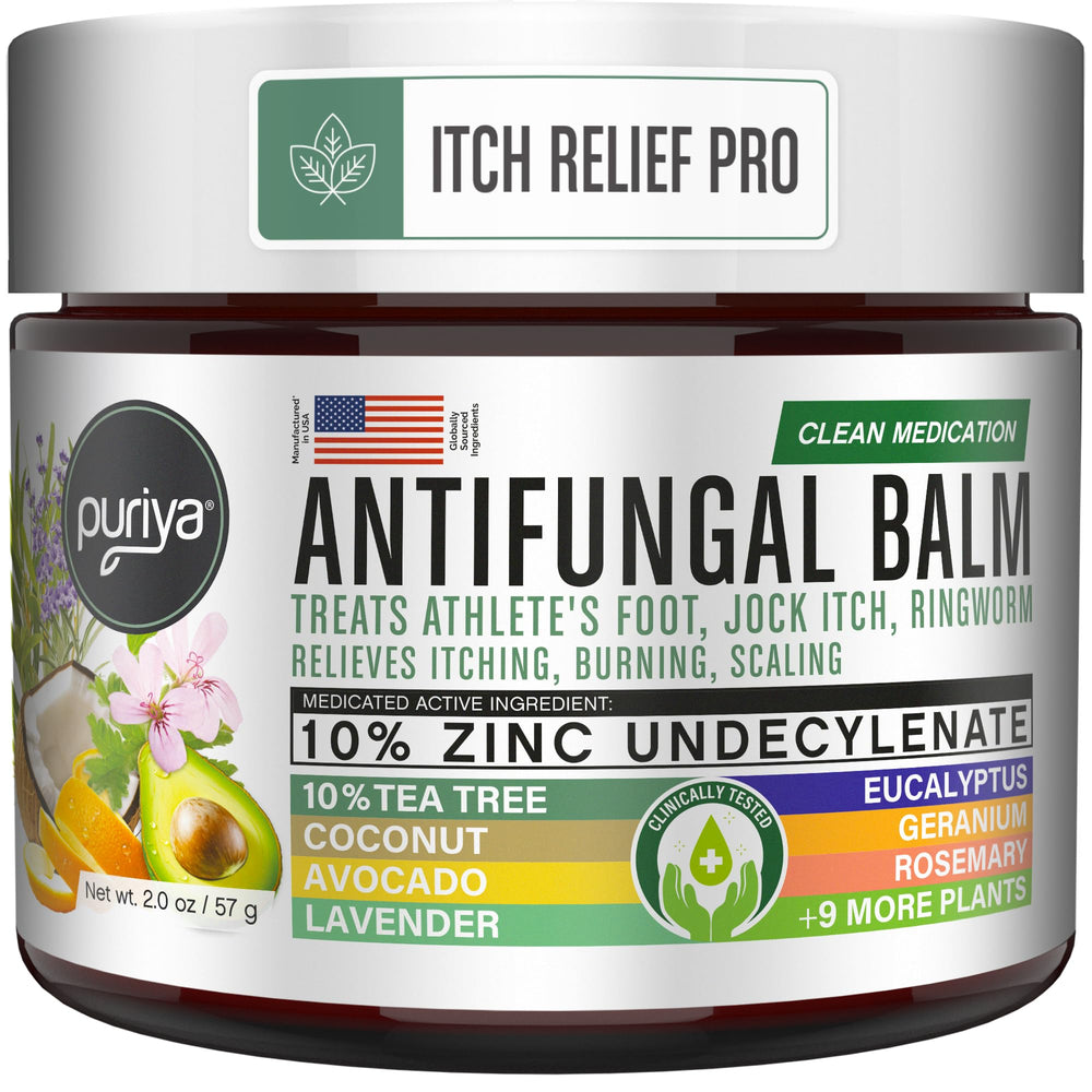 Puriya antifungal cream bottle shows non-prescription option for healthier skin.