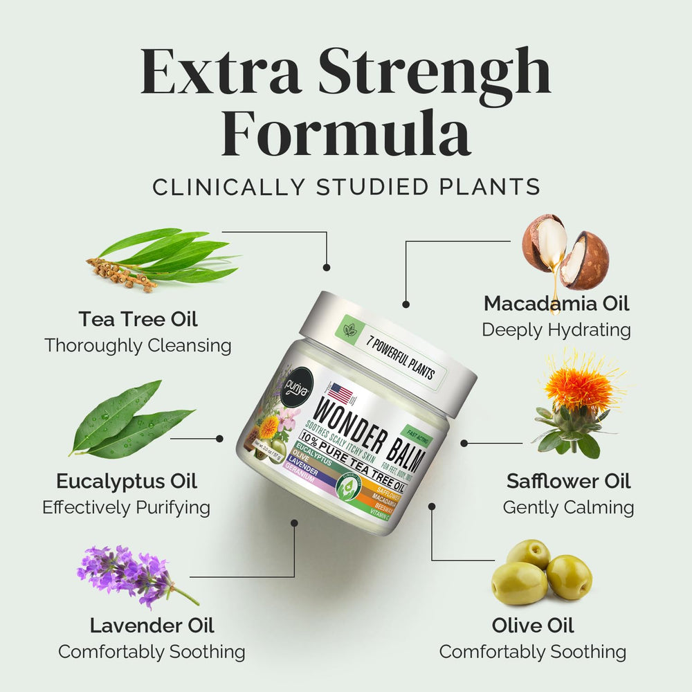 Puriya Tea Tree Oil Balm is lightweight and non-greasy on skin.